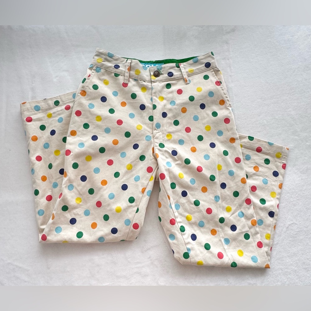 GOLF WANG by Tyler The Creator Multicolor Polka Dot Chino Pants Size 28 Rare - Picture 5 of 11
